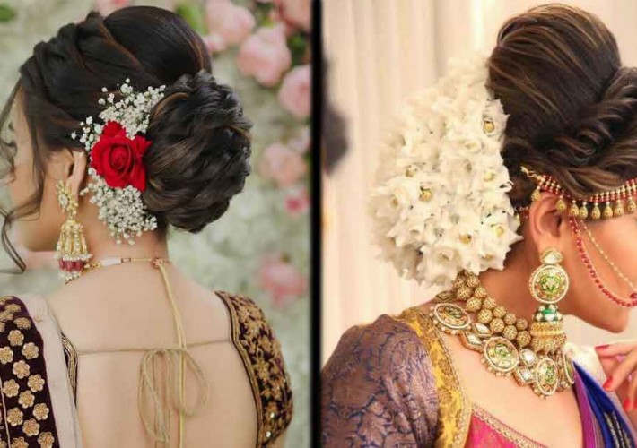 Latest Indian Bun Hairstyles for Saree in India 2022