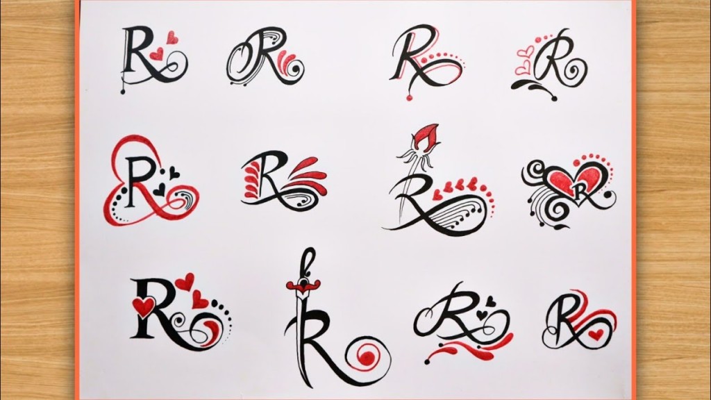 R Letter Tattoo 